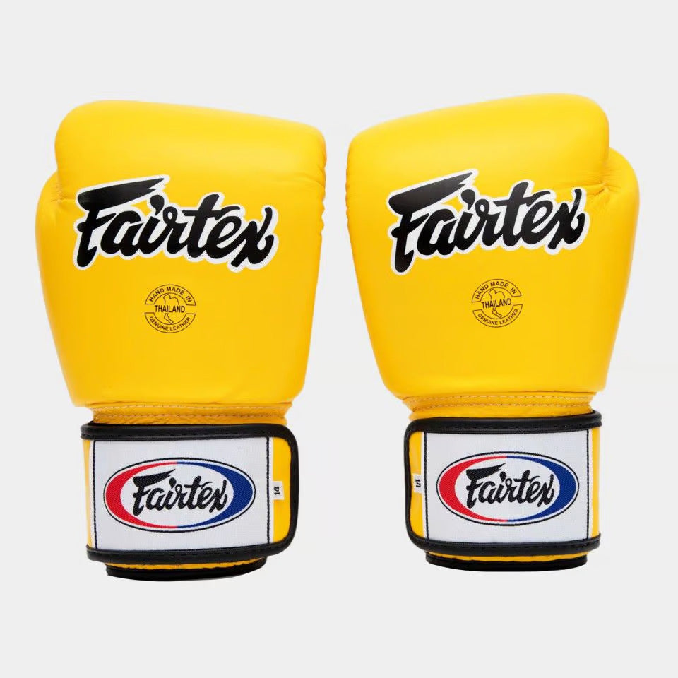 Fairtex BGV1 Yellow Universal Boxing Gloves | Premium Quality