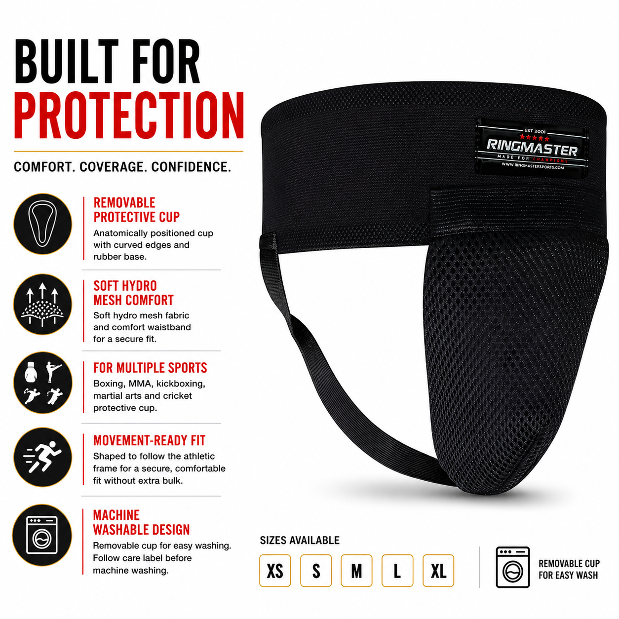 RingMaster kids groin guard product feature image