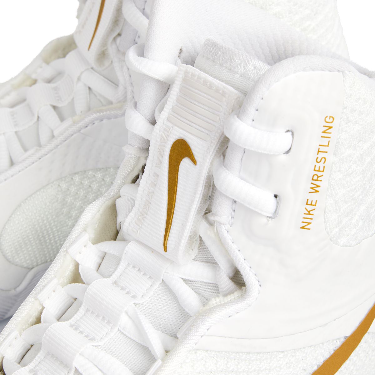 Nike Tawa Wrestling Shoes - White/Gold | Lightweight, Breathable