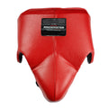 RingMaster Sports Groin Guard Pro Lace Genuine Leather Red