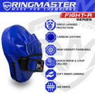 RingMaster Sports Ultralight Focus Pads Carbon Leather One Size Blue - RingMaster Sports image 2
