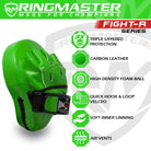 RingMaster Sports Ultralight Focus Pads Carbon Leather One Size Green - RingMaster Sports image 2