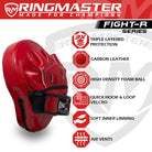 RingMaster Sports Ultralight Focus Pads Carbon Leather One Size Red - RingMaster Sports image 2