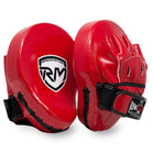 RingMaster Sports Ultralight Focus Pads Carbon Leather One Size Red - RingMaster Sports image 1