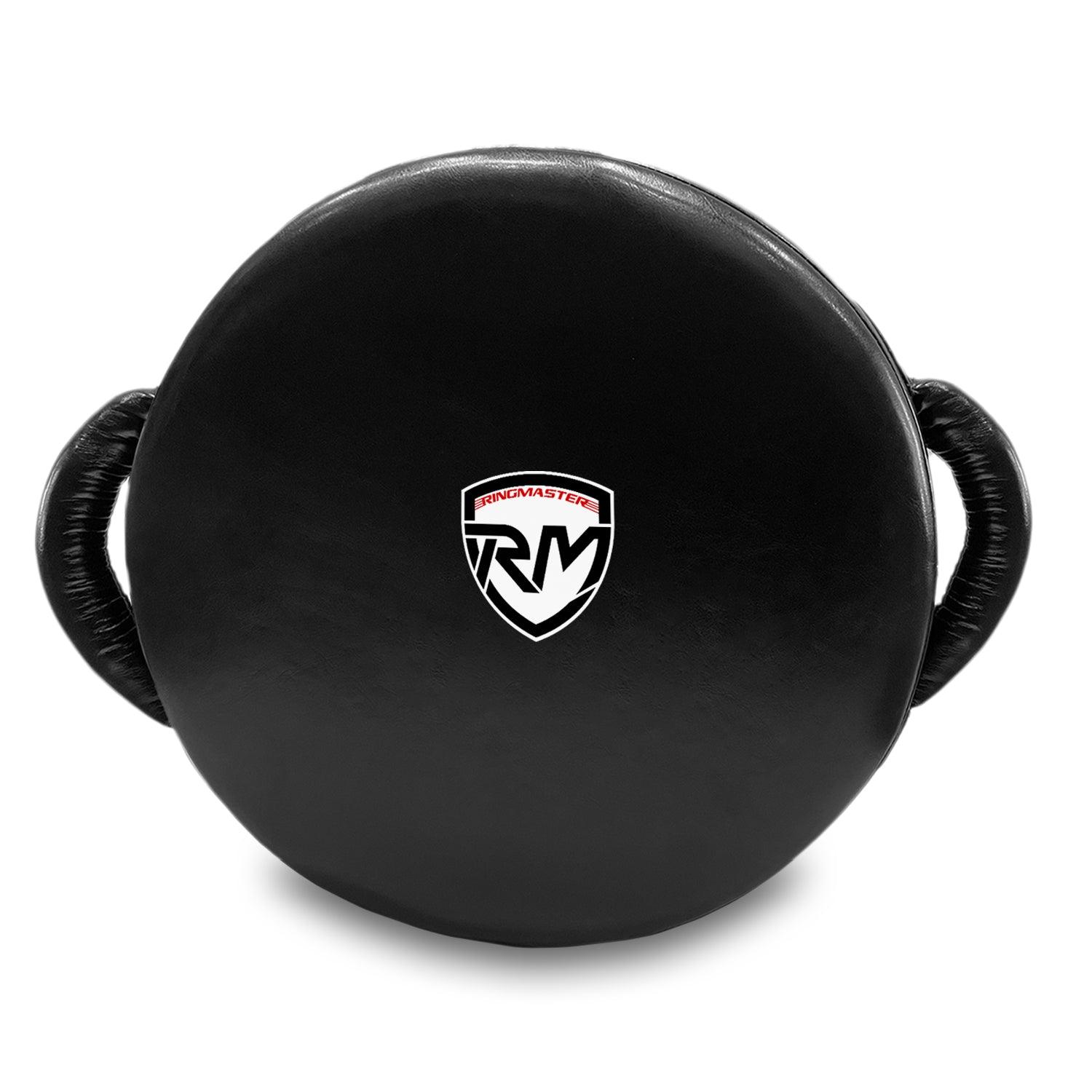 RingMaster Sports Round Punch Kick Shield Synthetic Leather Black - RINGMASTER SPORTS - Made For Champions