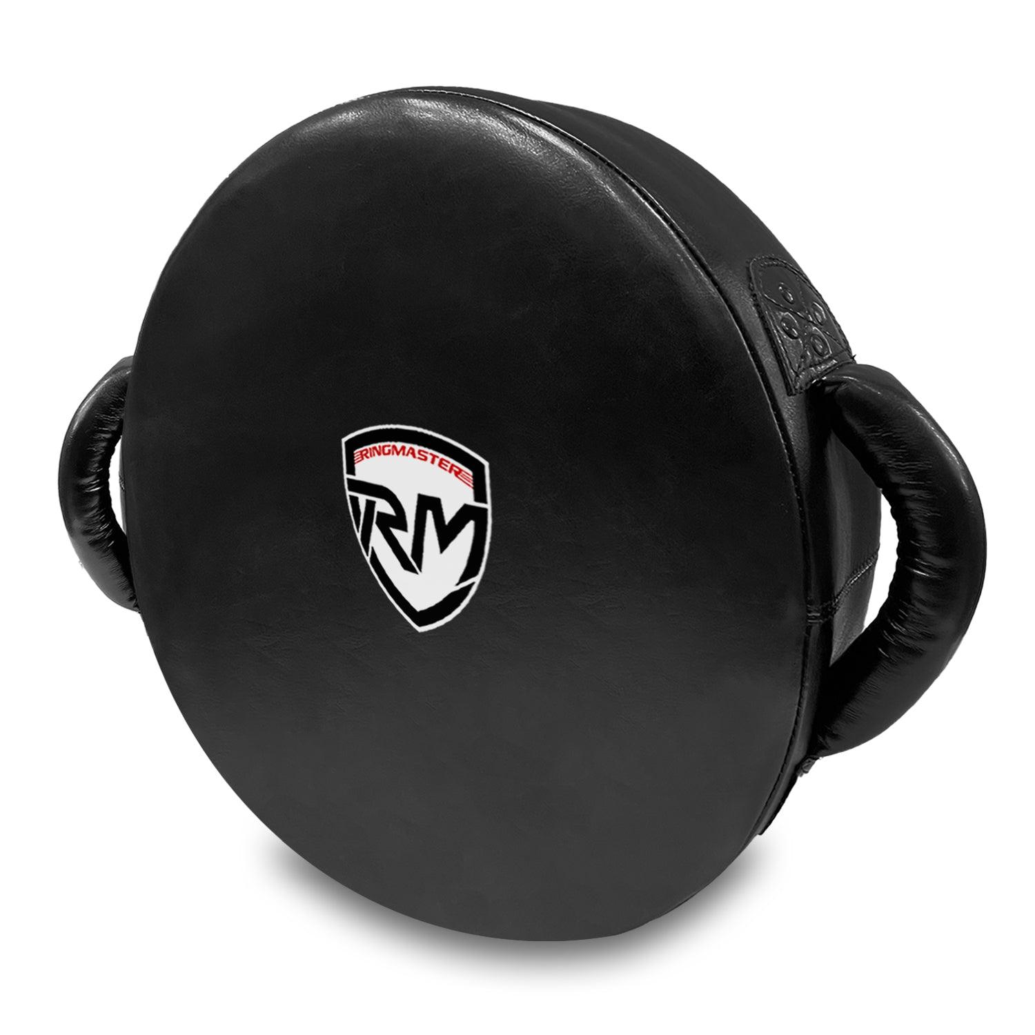 RingMaster Sports Round Punch Kick Shield Synthetic Leather Black - RINGMASTER SPORTS - Made For Champions