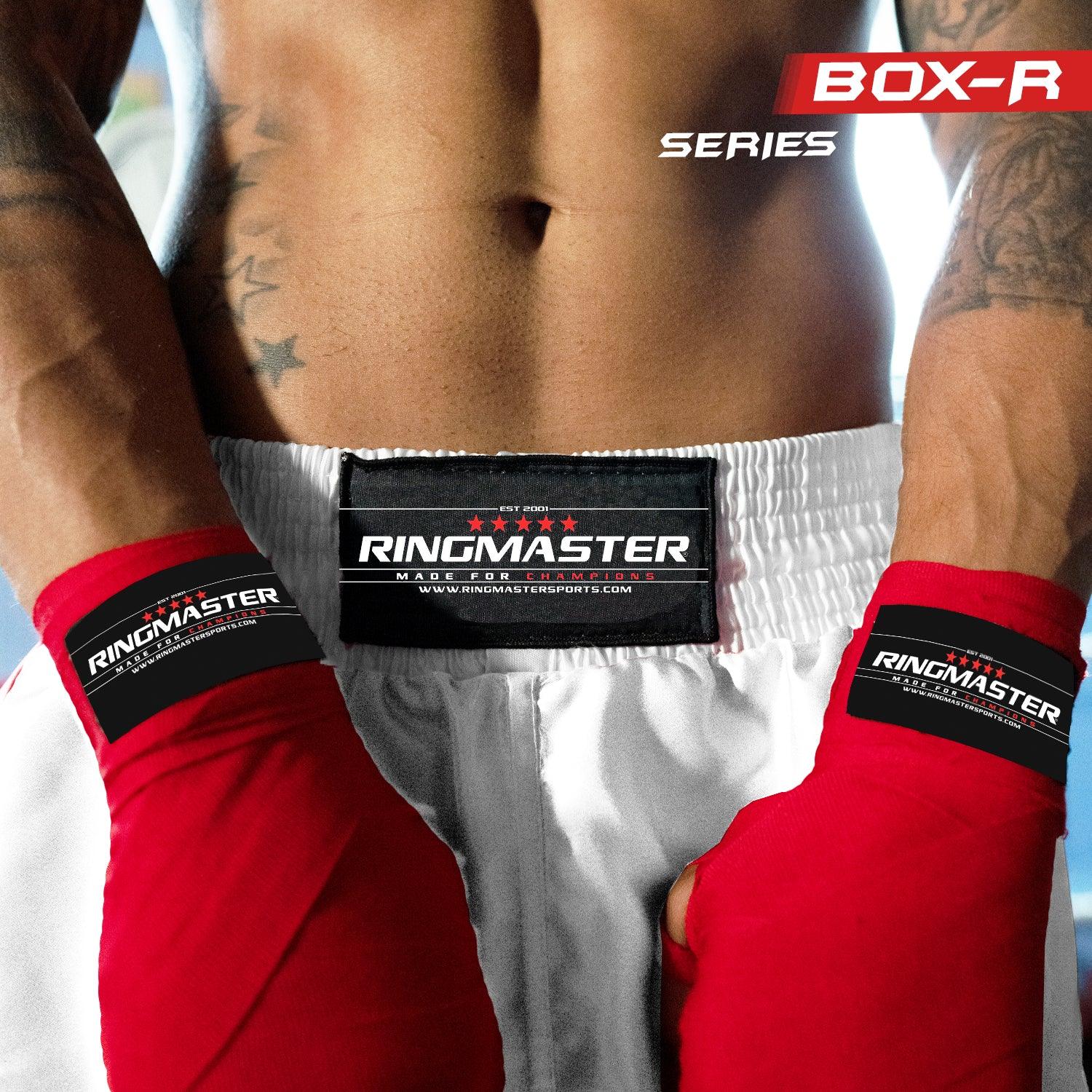 RingMaster Sports BoxR Senior Boxing Shorts White image 5