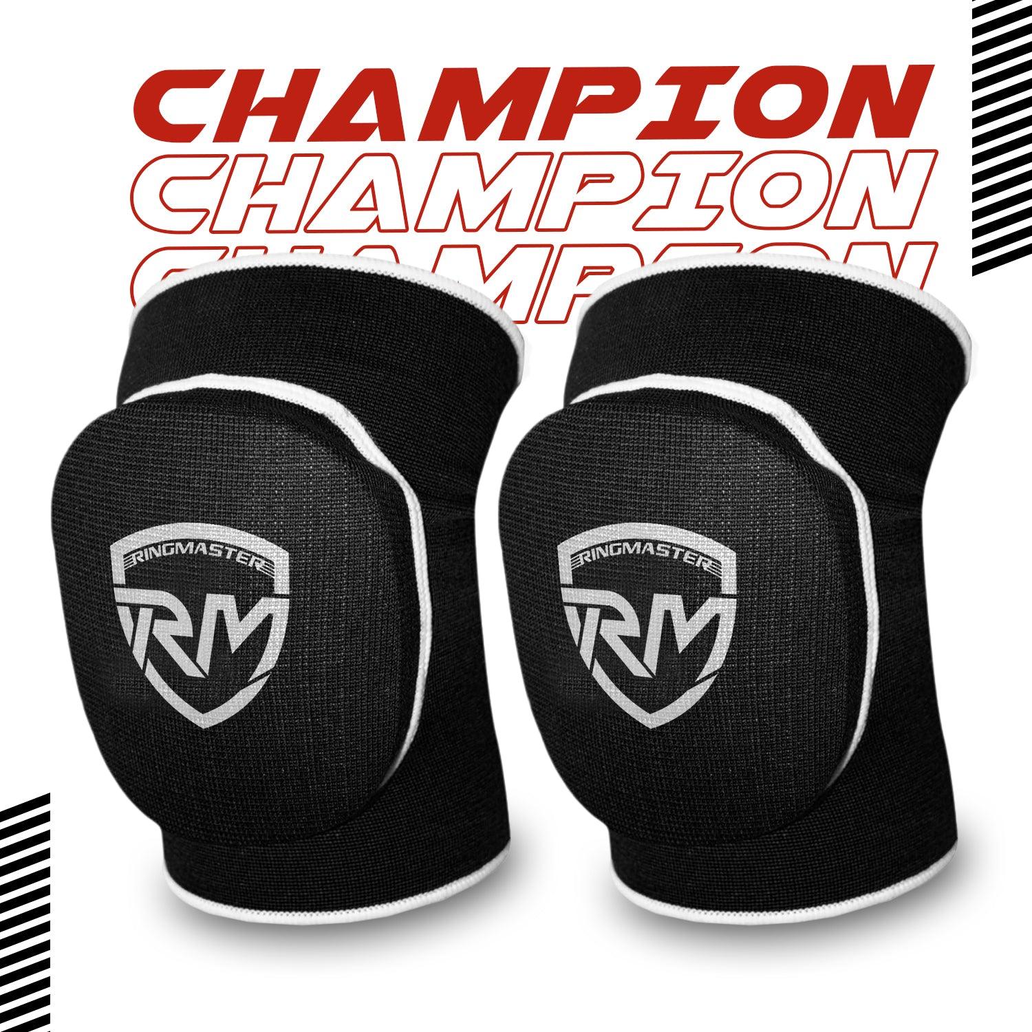 RingMaster Sports Elastic Knee Pads Champion Series Black 2