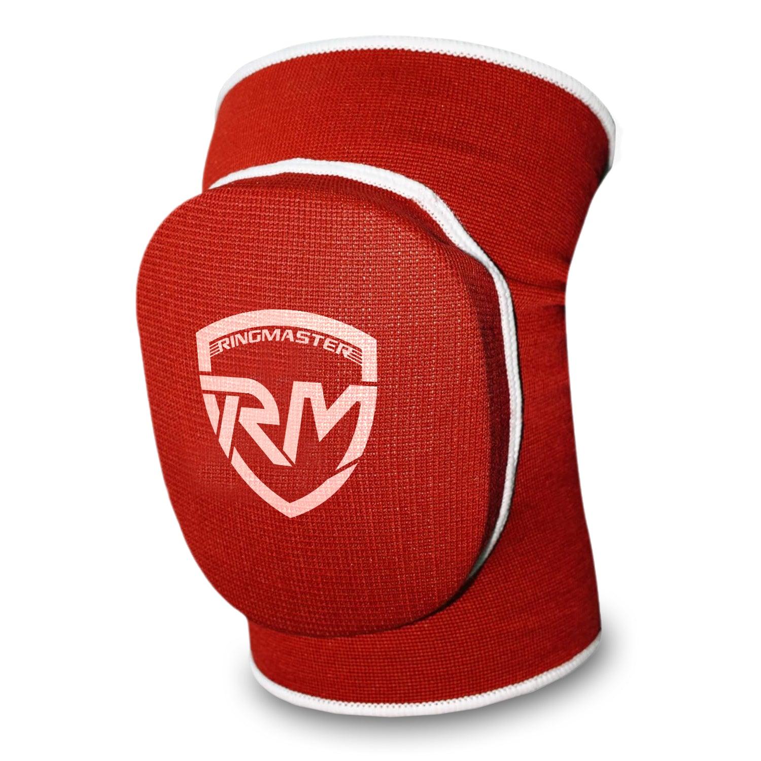 RingMaster Sports Elastic Knee Pads Champion Series Red Image 1