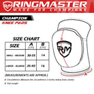 RingMaster Sports Elastic Knee Pads Champion Series Red Image 3