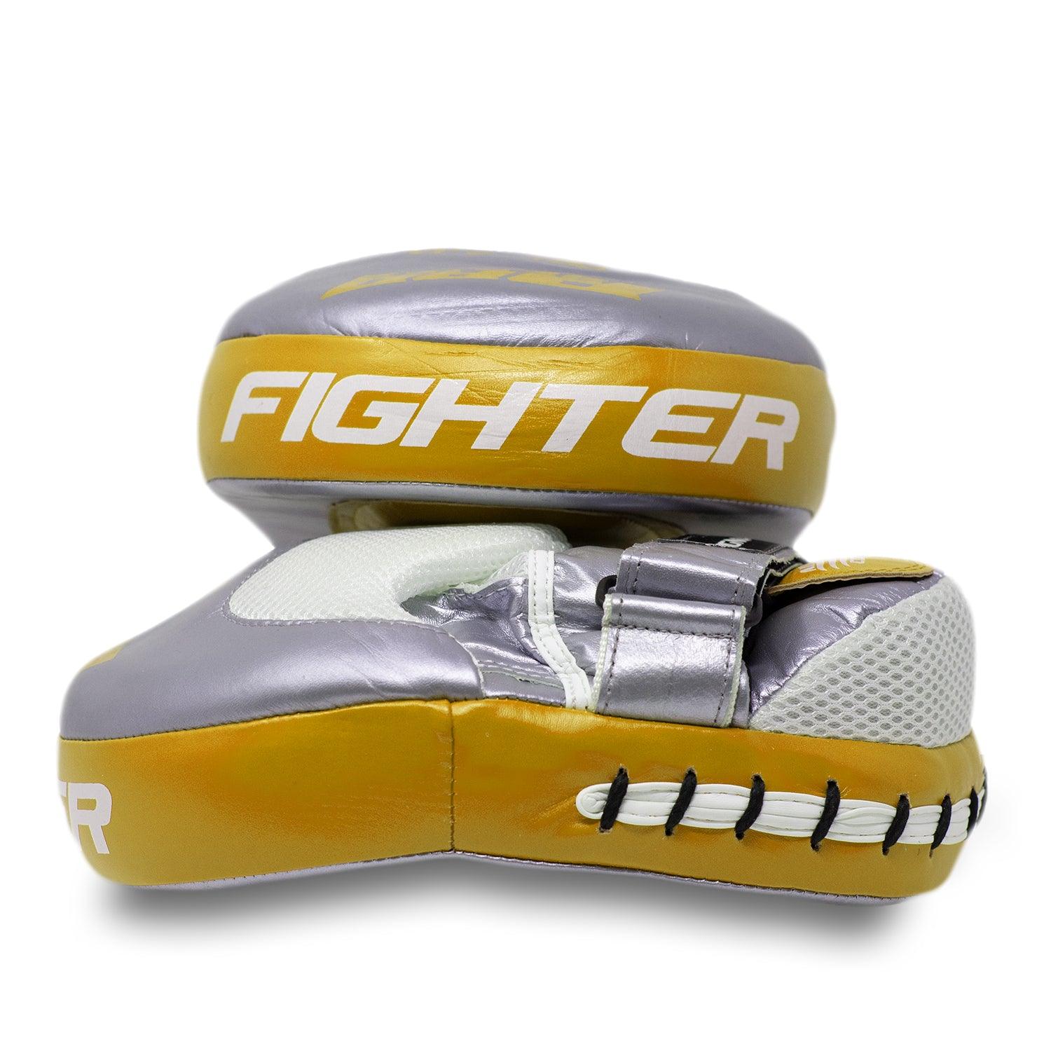 RingMaster Sports Focus pads Genuine Leather PGL 3.0 Gold and Silver image 5