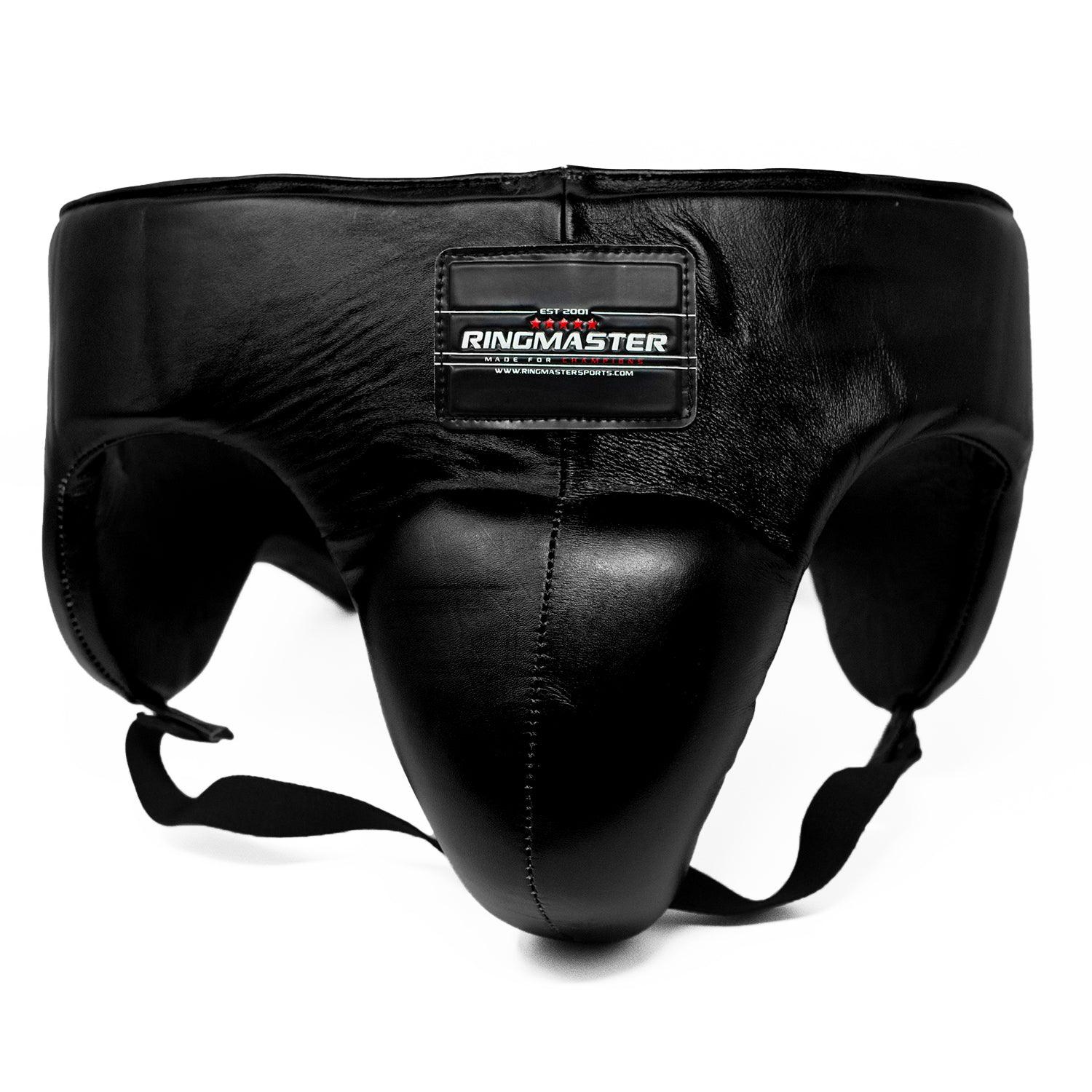 RingMaster Sports Pro 3.0 Groin Guard Genuine Leather Black - RINGMASTER SPORTS - Made For Champions