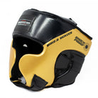 RingMaster Sports Kids Boxing HeadGuard Black and Gold Image 1