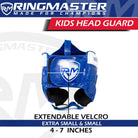 Junior Head Guard Boxing, Head Guard blue & white Kids headguards boxing, best junior boxing head guard, Kids Headguards, head guard, boxing head guard, taekwondo head guard, karate head guard, taekwondo head guard price, taekwondo white head guard, Ringmaster Sports Head guard, Ringmaster Sports Equipment, Ringmaster boxing Equipment, RingMaster Sports Kids Boxing HeadGuard Blue and White image 3