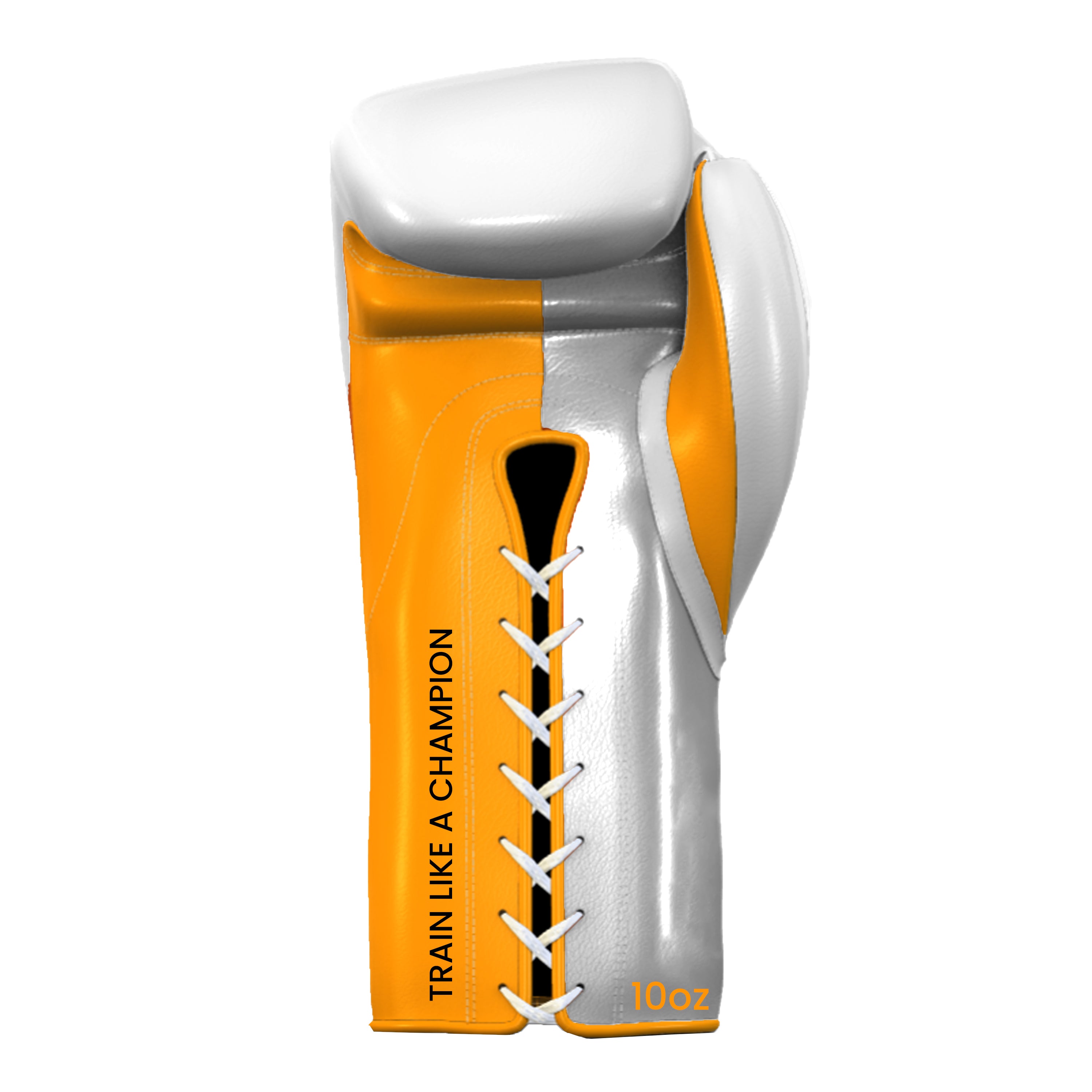 RingMaster Pro LaceX Series Lace-Up Boxing Gloves white gold image 1