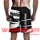RingMaster Sports Warrior Series MMA Shorts Black & White image 5