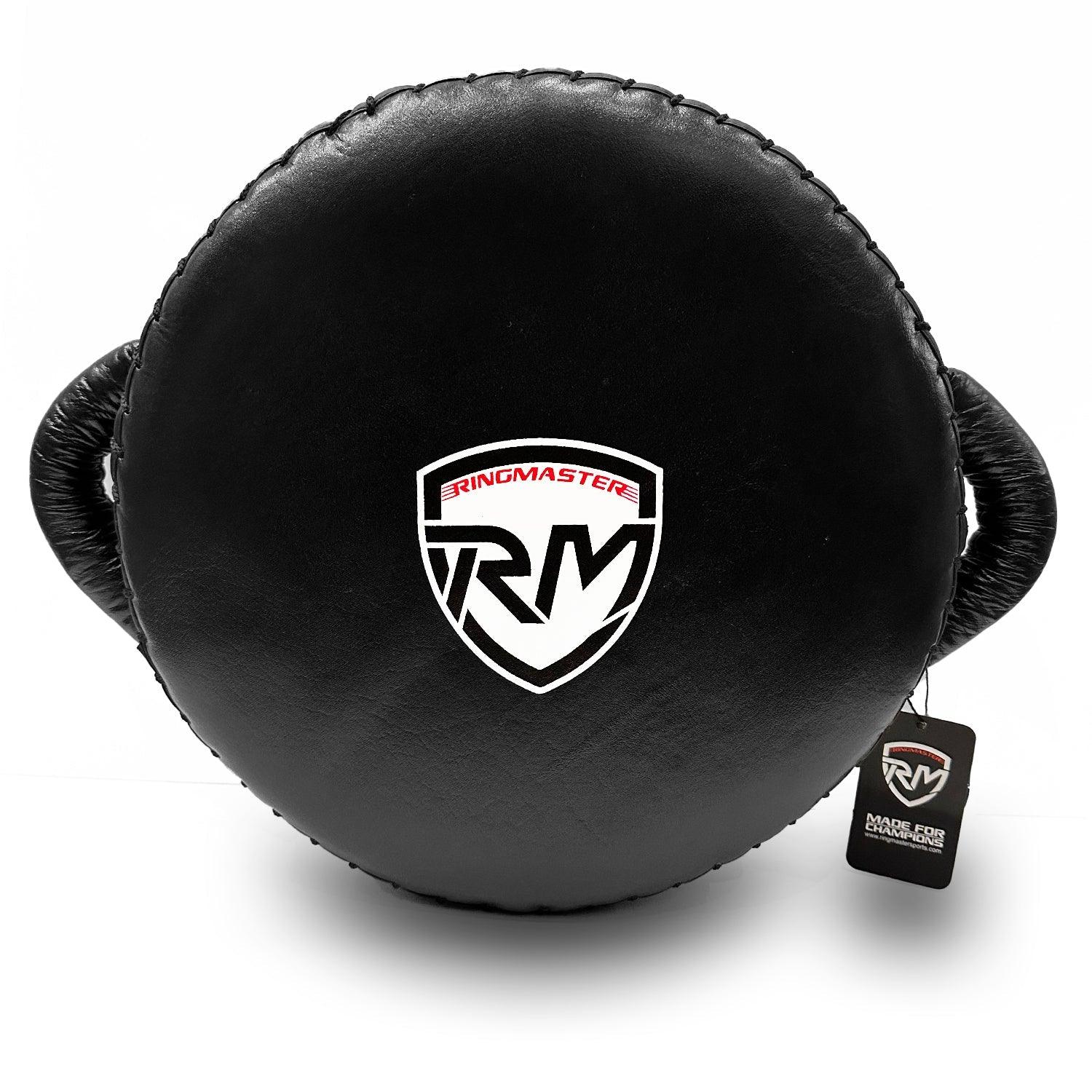 RingMaster Sports SHLDX Round Kick Shield Genuine Leather Black - RINGMASTER SPORTS - Made For Champions