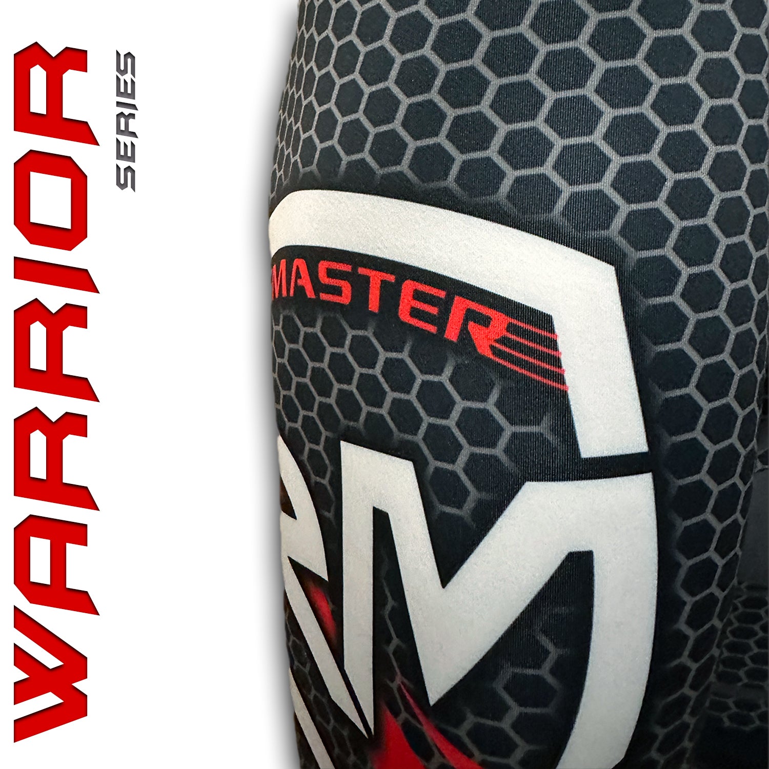 RingMaster Sports Warrior Series Compression Shorts Black Red image 5