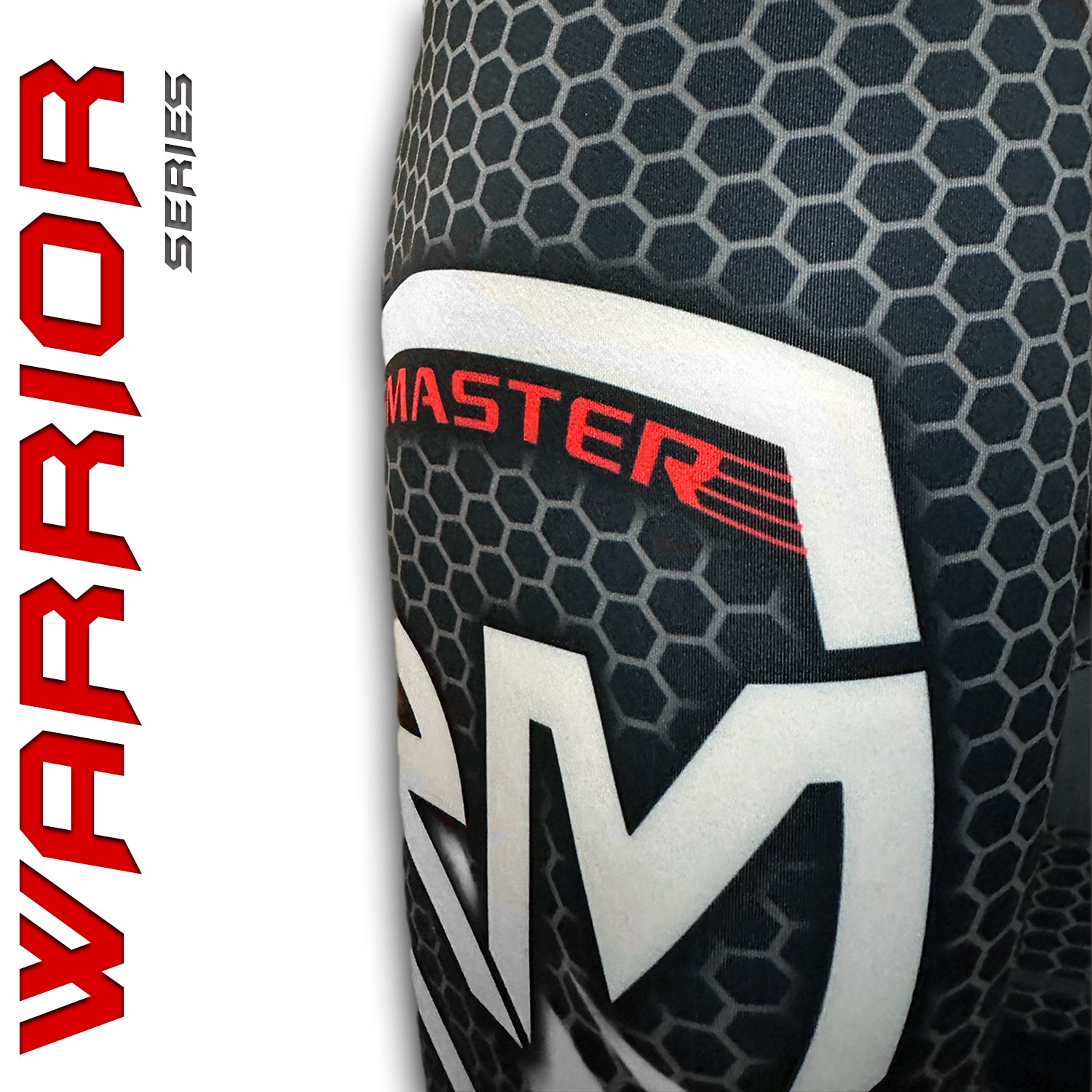 RingMaster Sports Warrior Series Compression Shorts Black White image 5