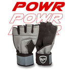 RingMaster Sports Gym Training Gloves Half finger Weightlifting Powr Series Grey - RINGMASTER SPORTS - Made For Champions image 2