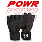 RingMaster Sports Gym Training Gloves Half finger Weightlifting Powr Series Black - RINGMASTER SPORTS - Made For Champions image 2