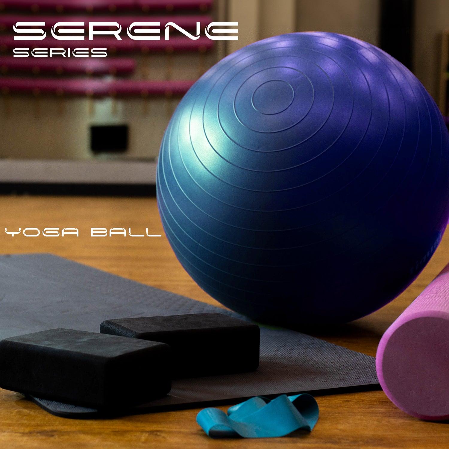 Yoga Balls Serene Series Blue 70cm fitness exercise flexibility gym image 5