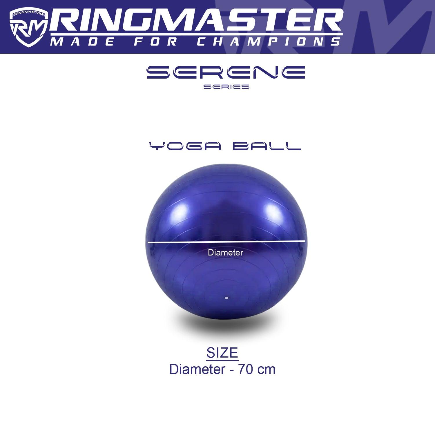 Yoga Balls Serene Series Blue 70cm fitness exercise flexibility gym image 4