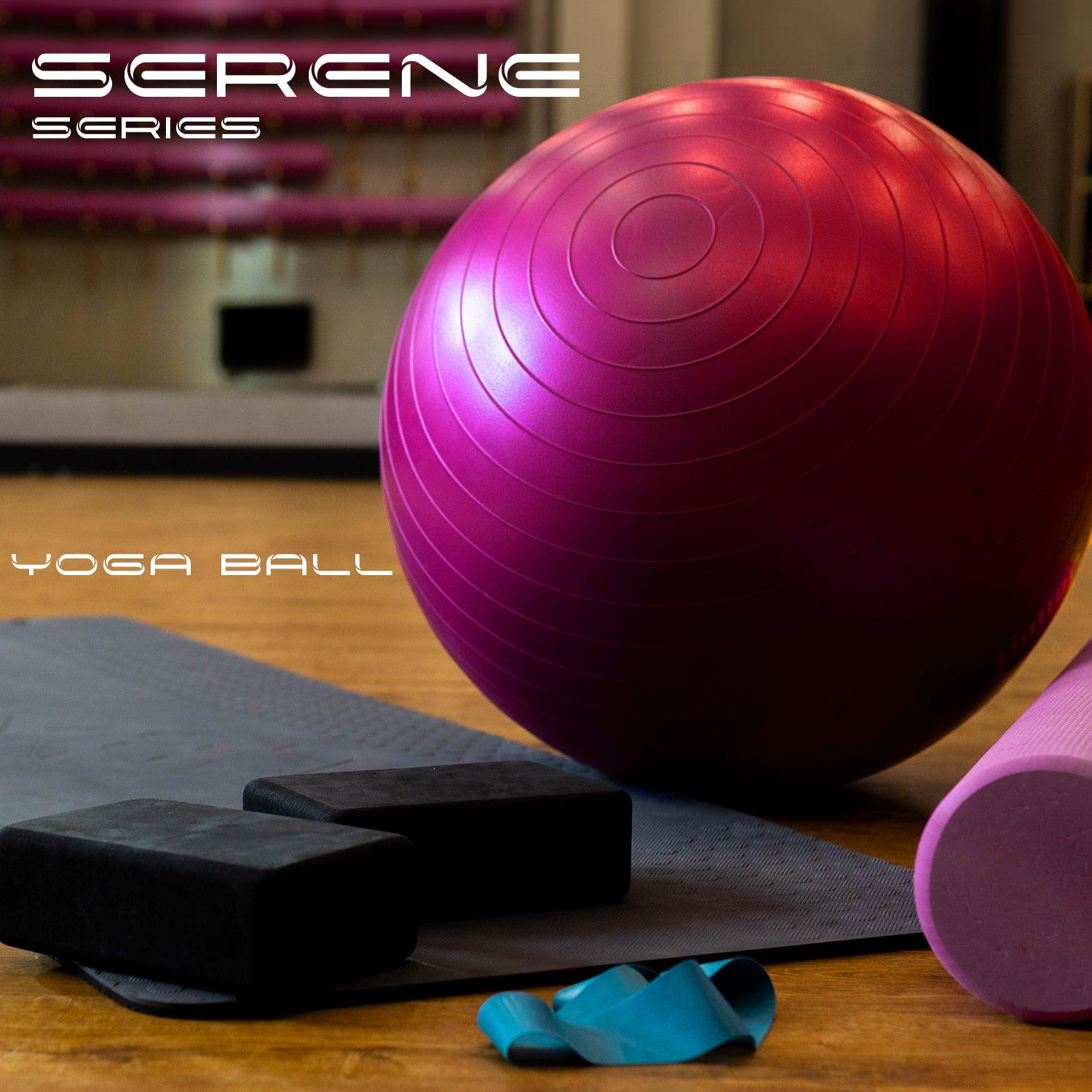 Yoga Balls Serene Series Pink 46cm fitness exercise flexibility gym image 5