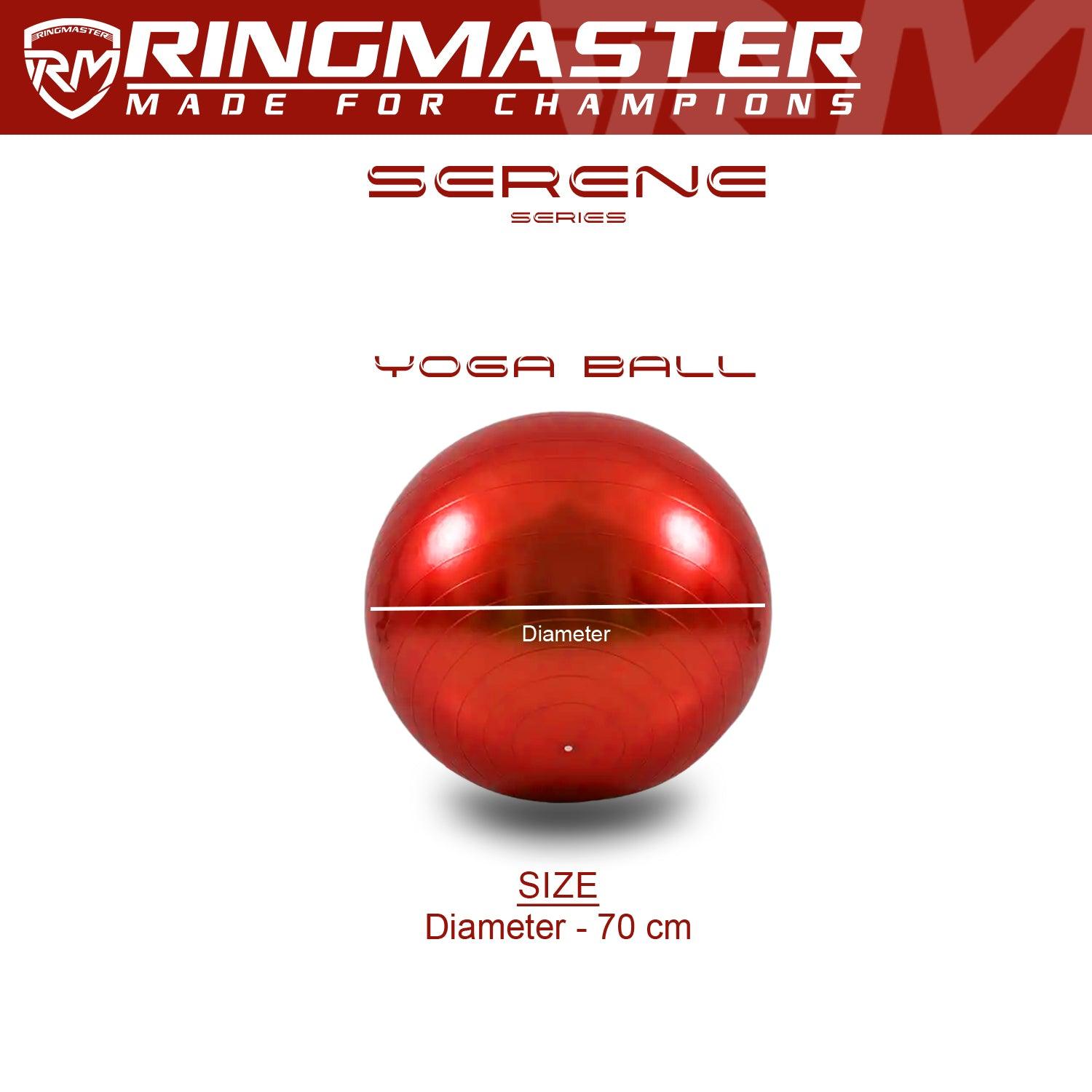 Yoga Balls Serene Series Red 70cm fitness exercise flexibility gym image 4