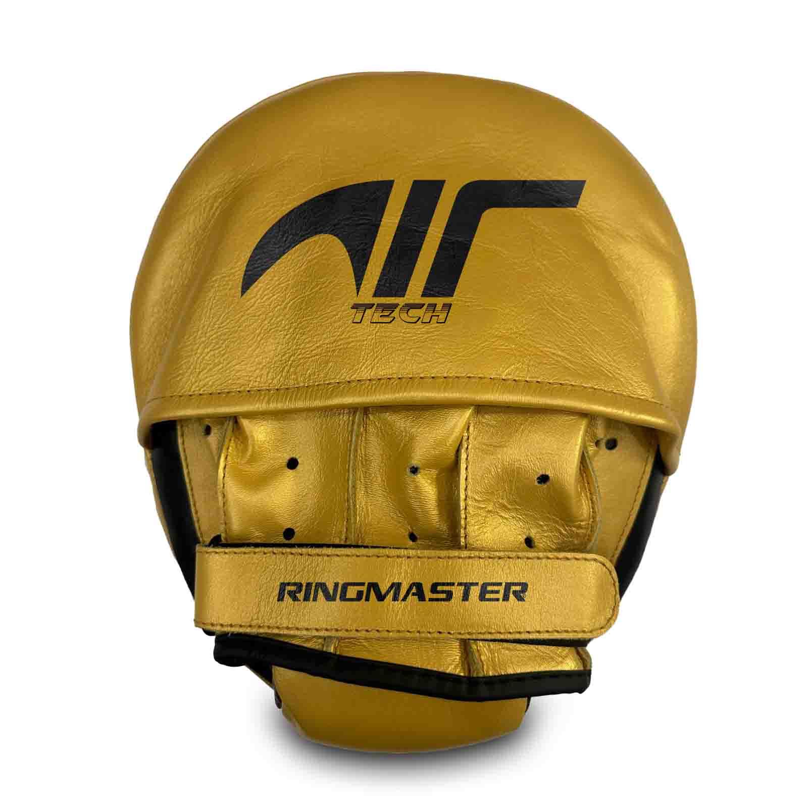 RingMaster Sports Air Pads Focus Mitts Black/Gold - RINGMASTER SPORTS - Made For Champions