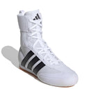 Angled view showing support and structure of junior boxing footwear