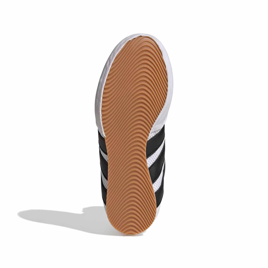 Rubber outsole grip on Adidas Box Hog Classic K kids boxing boots