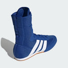 Back view of adidas Box Hog Classic K Kids Boxing Shoes Team Royal Blue