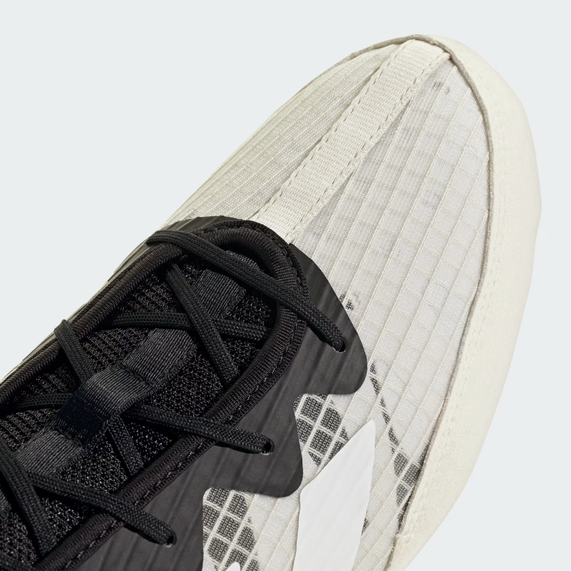 adidas Box Hog boxing shoes in Cloud White colourway closeup