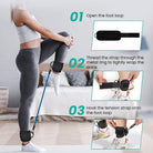 Ankle resistance bands used for glute kickback exercise