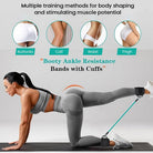 Speed and agility drill using ankle resistance bands