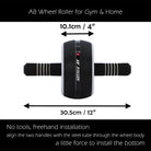 Close-up of anti-slip textured ab wheel surface for stability