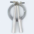 Black speed jump rope with anti-tangle steel cable