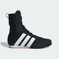 Side view of lightweight junior boxing boots with breathable mesh