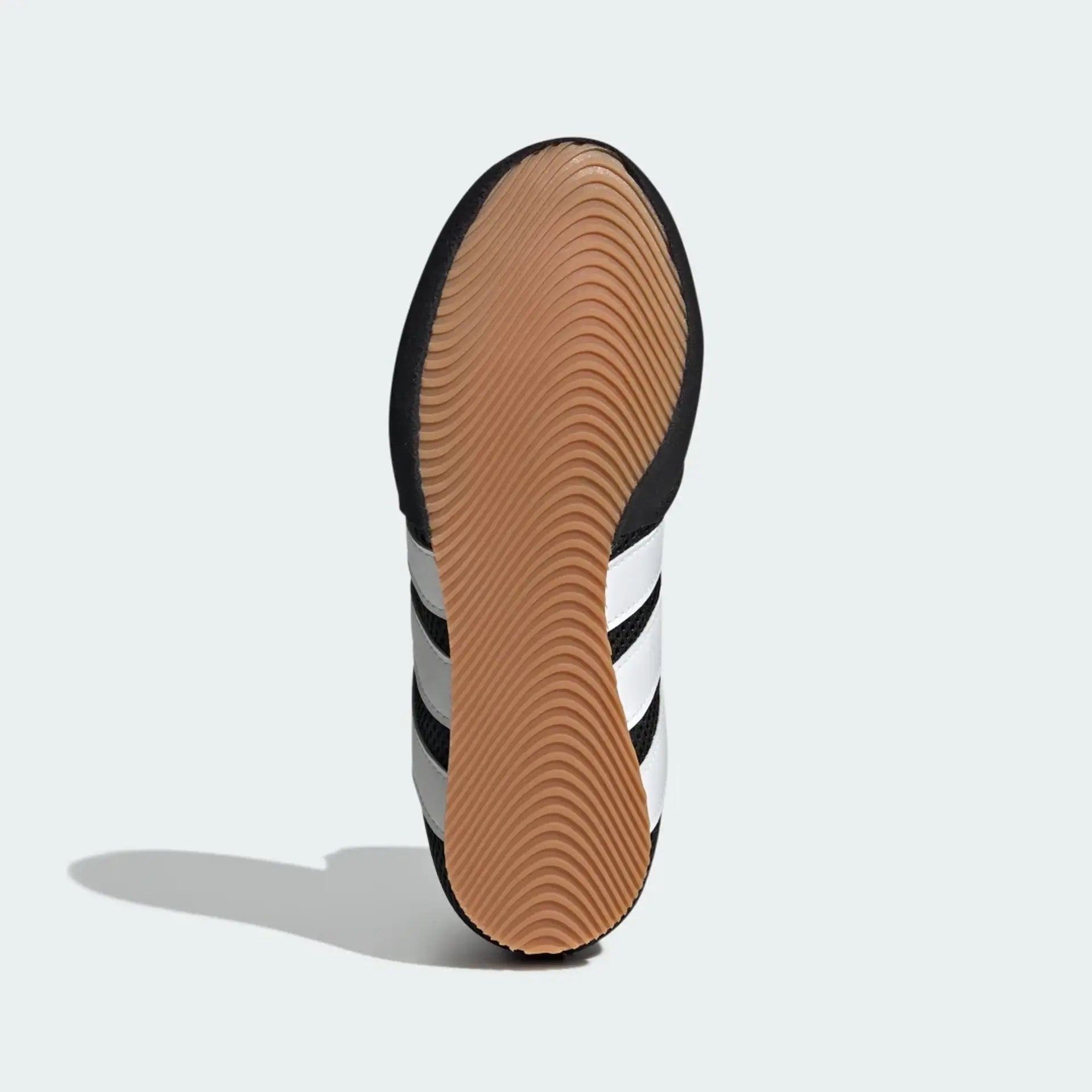 Rubber outsole grip on kids boxing training shoes