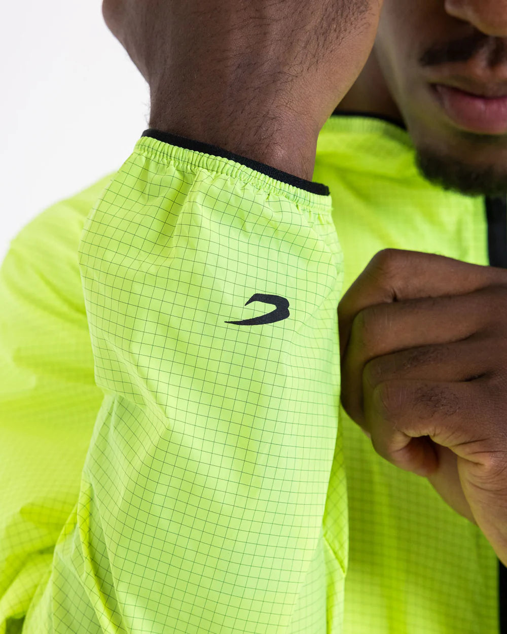Elasticated hood, cuffs and hem detail on Boxraw Genaro nylon hoodie