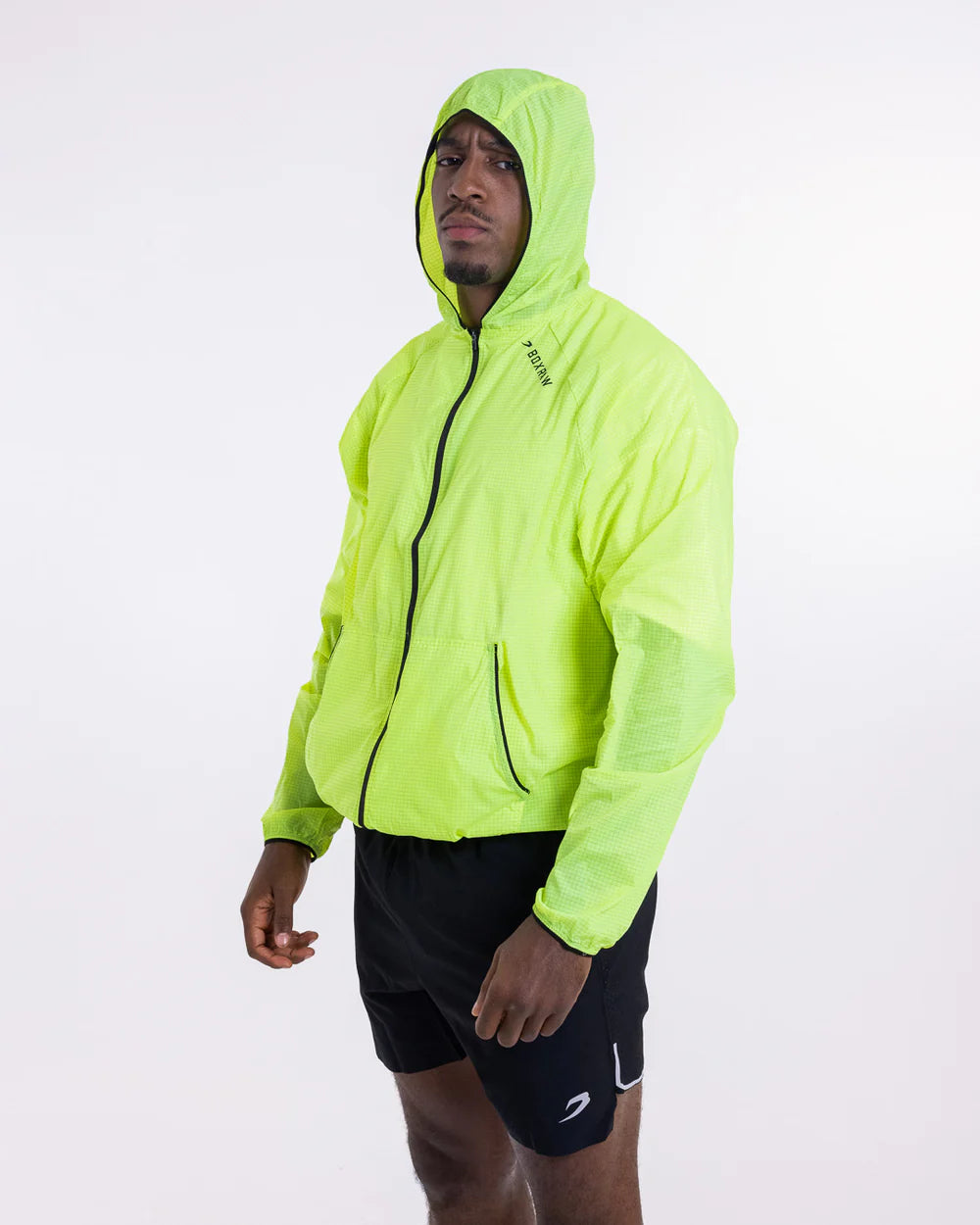 Side view of Boxraw Genaro hoodie showing relaxed fit for boxing training and lifestyle wear with hood