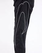 Boxraw Tunero Track Bottoms Black worn for boxing training gym wear and casual athletic styling