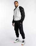 Boxraw Tunero Track Bottoms Black front view showing relaxed fit and lightweight SMRT-TEC fabric