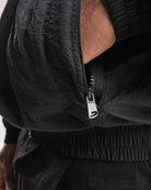 Side zip pocket and inside jacket zip pocket detail on Boxraw Tunero Track Jacket