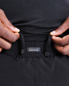 Rubber Strike logo lace ends detail on Boxraw Valdes Shorts Black

Image 6