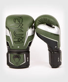 Venum Elite Evo Boxing Gloves - Khaki/Silver Image 1