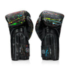 Side view of Fairtex BGV14PT Painter Gloves Black showing long cuff and boxing glove shape