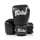 Fairtex black boxing gloves back view