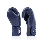 ergonomic hand compartment on blue boxing gloves